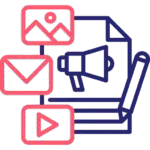 Content marketing icon designed by DMXpert